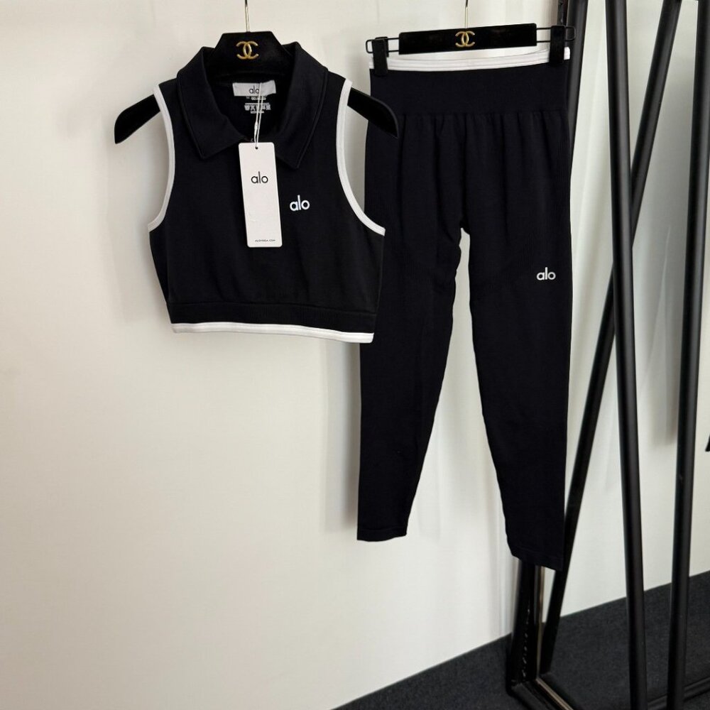 Alo Yoga Leggings, Reflective Logo Print